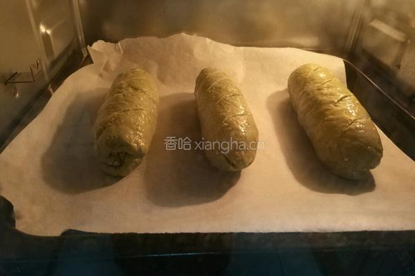 抹茶燕麦面包的做法图解4