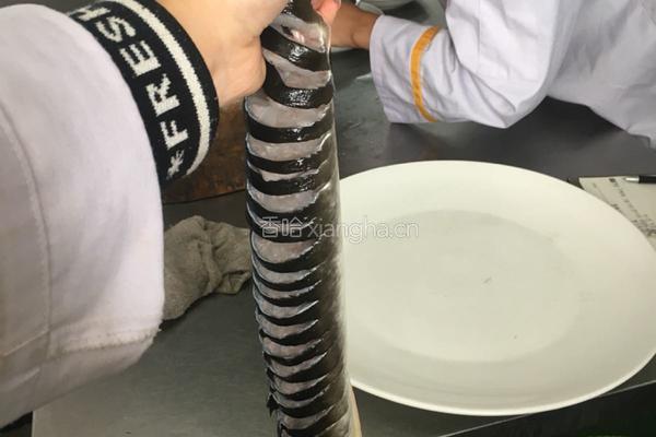 豉汁盘龙鳗的做法图解1
