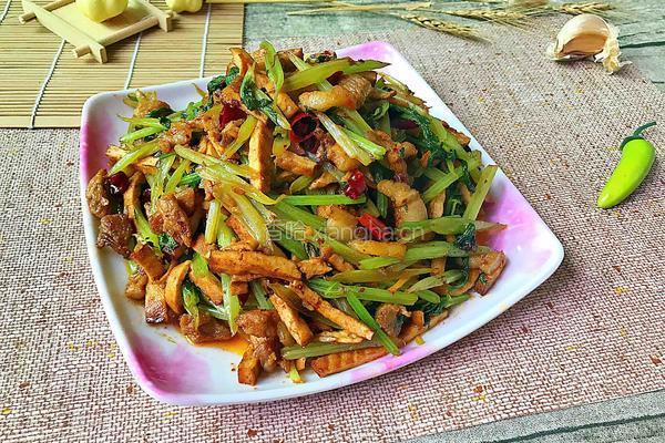 芹菜香干的做法图解13