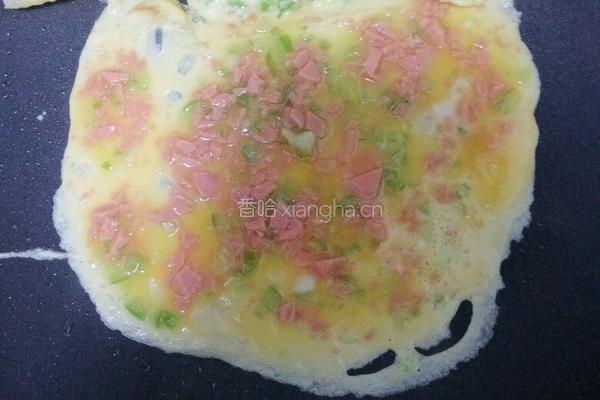 甜椒厚蛋烧的做法图解6