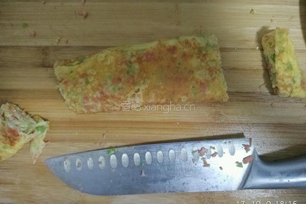 甜椒厚蛋烧的做法图解8