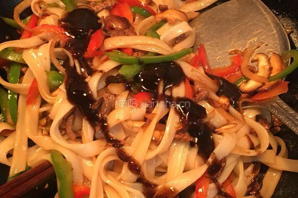 黑胡椒牛柳河粉的做法图解10