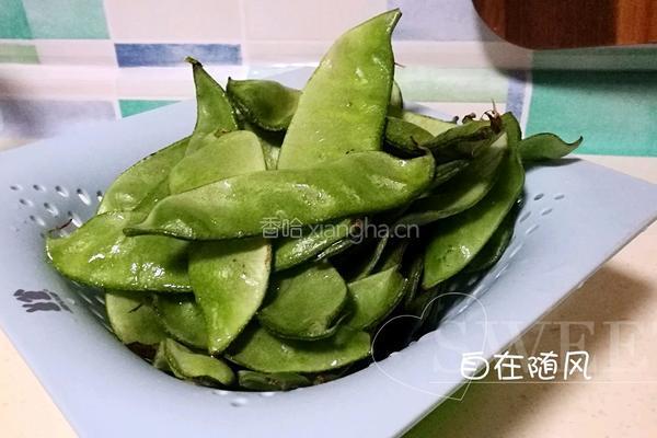 眉豆肉丝的做法图解1