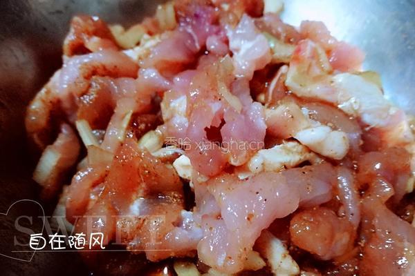 眉豆肉丝的做法图解3