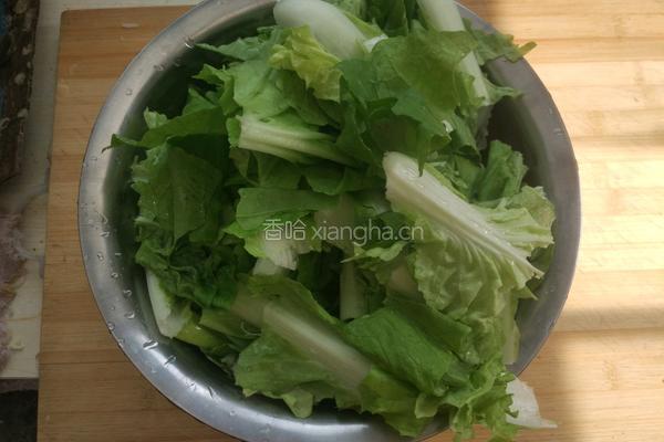 清炒小白菜的做法图解2
