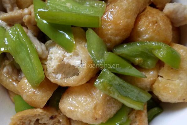 油豆腐炒肉的做法图解4