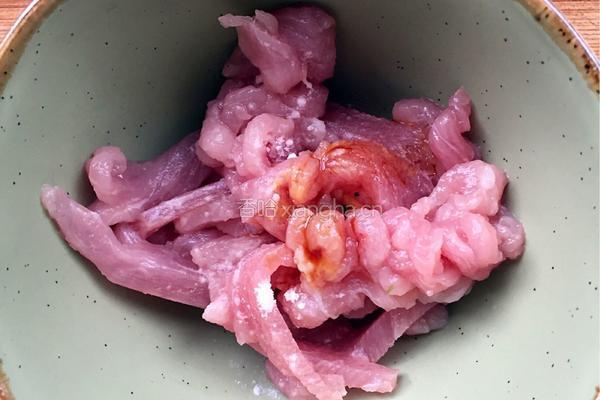 豆角炒肉的做法图解3