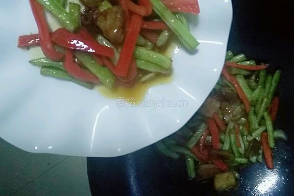 四季豆炒肉的做法图解12