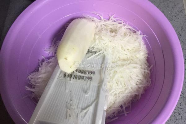 南瓜萝卜肉馅饼的做法图解3
