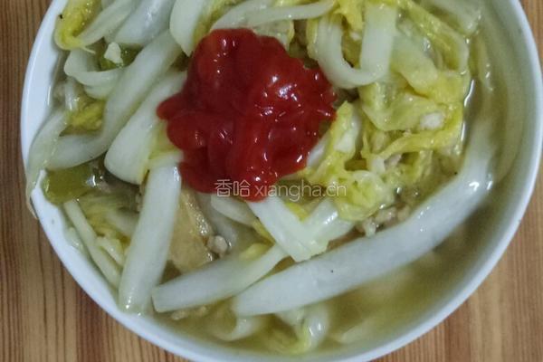 素炒娃娃菜的做法图解4