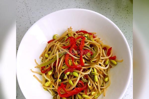 辣炒绿豆芽的做法图解4