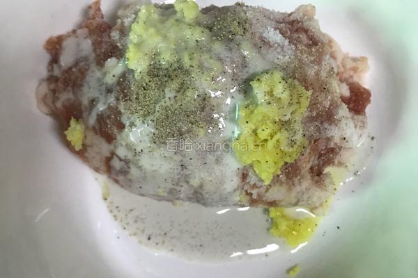 豌豆尖肉丸汤的做法图解2