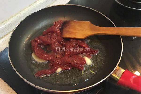 蚝油杭椒牛柳的做法图解4
