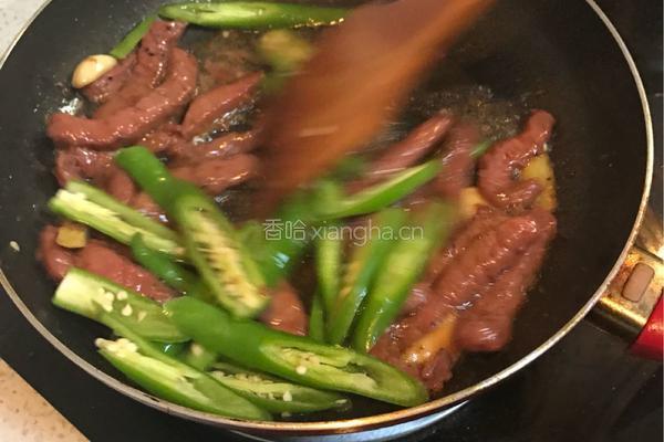 蚝油杭椒牛柳的做法图解6