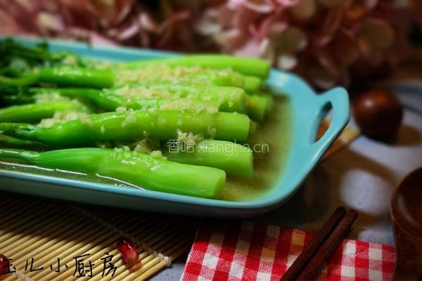 蒜茸芥兰的做法图解1