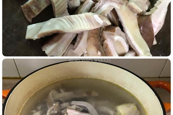 虫草花猪肚土鸡汤的做法图解4