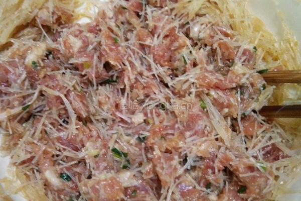 粉丝肉包的做法图解6