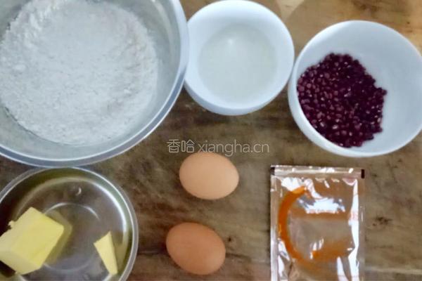 红豆夹心饼干的做法图解1