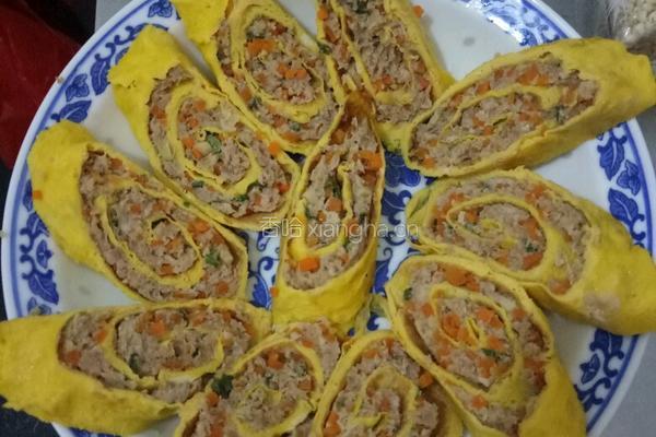 鸡蛋肉卷的做法图解8