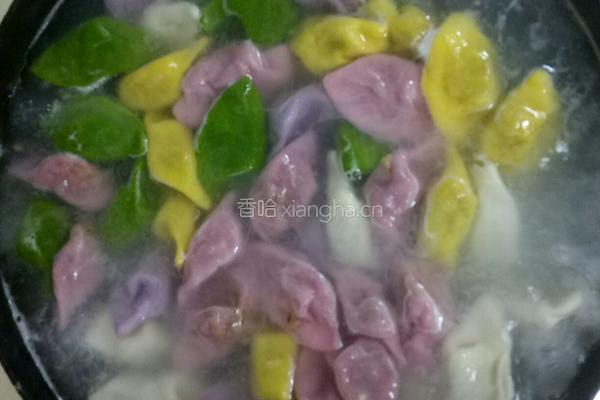 彩色饺子的做法图解11