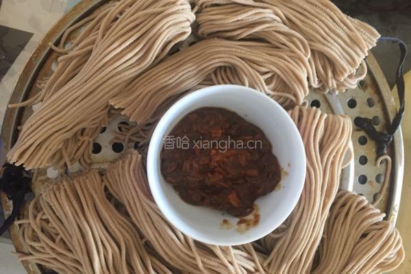 蒸莜面饸饹的做法图解7