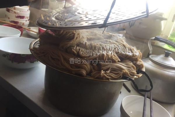 蒸莜面饸饹的做法图解8
