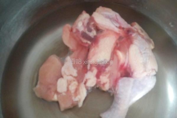 鸡肉炖粉条的做法图解2