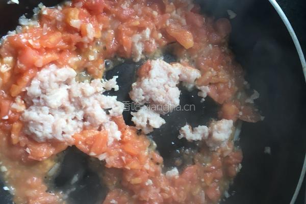 番茄肉酱意大利面的做法图解6