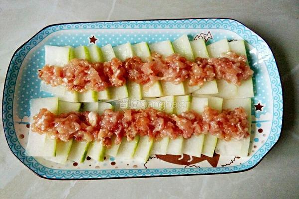 肉沫蒸冬瓜的做法图解4