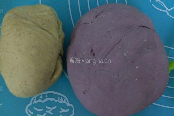 紫薯面 虾籽蛋面的做法图解5