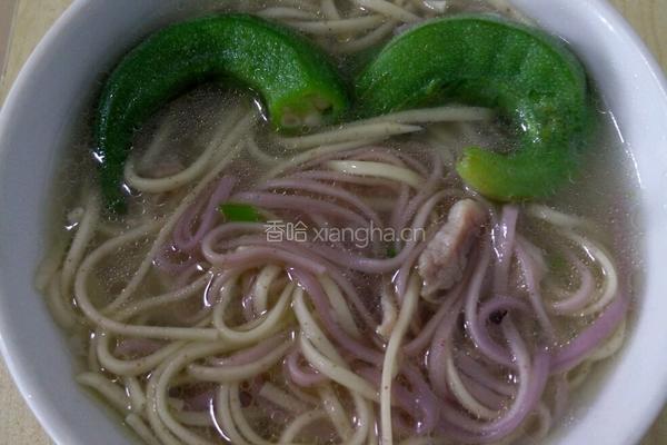 紫薯面 虾籽蛋面的做法图解8