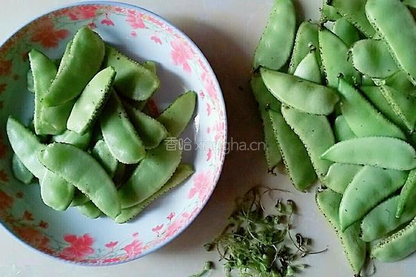 农家烧扁豆的做法图解2