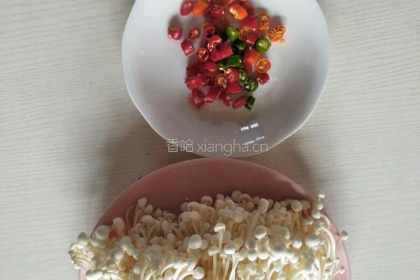 红油金针菇的做法图解2
