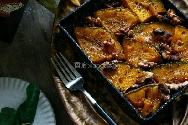 核桃烤南瓜的做法图解8