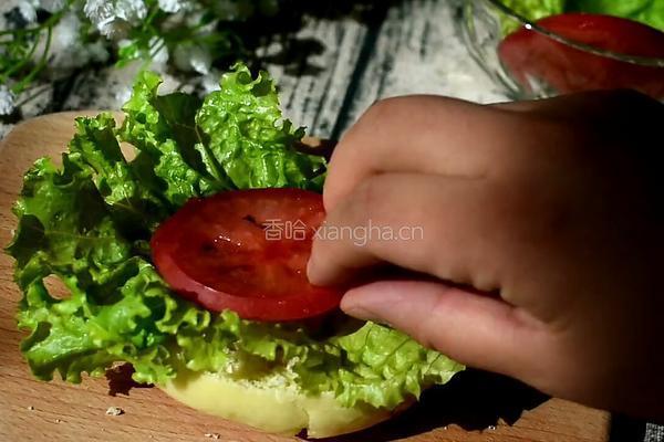鸡腿汉堡的做法图解20