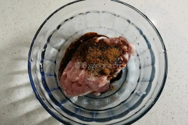 肉丝糊汤面的做法图解2