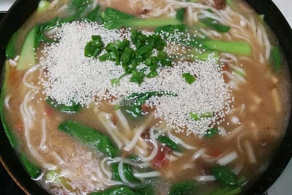 肉丝糊汤面的做法图解10