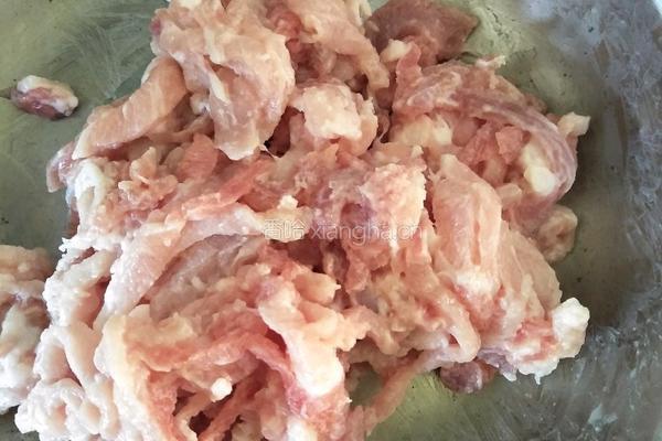 彩椒炒瘦肉的做法图解3