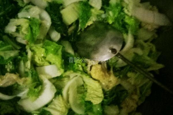 白菜粉条炖五花肉的做法图解3