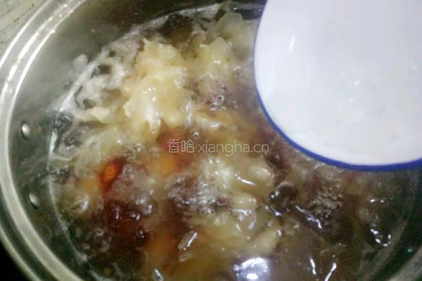 桃胶银耳羹的做法图解4