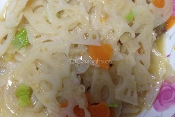 清炒藕片的做法图解5