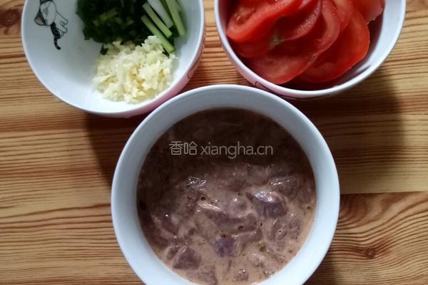 西红柿猪肝汤的做法图解1