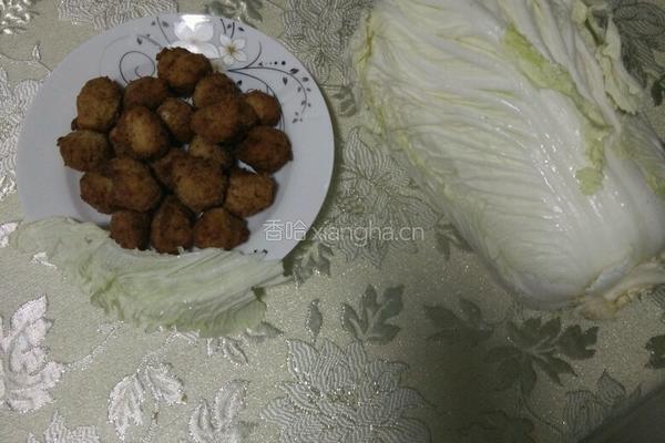 白菜炖粉条的做法图解3