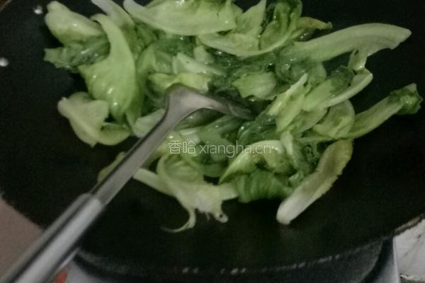 素炒生菜的做法图解3
