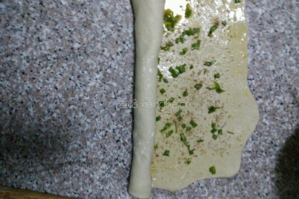荞麦芝麻葱香花卷的做法图解5