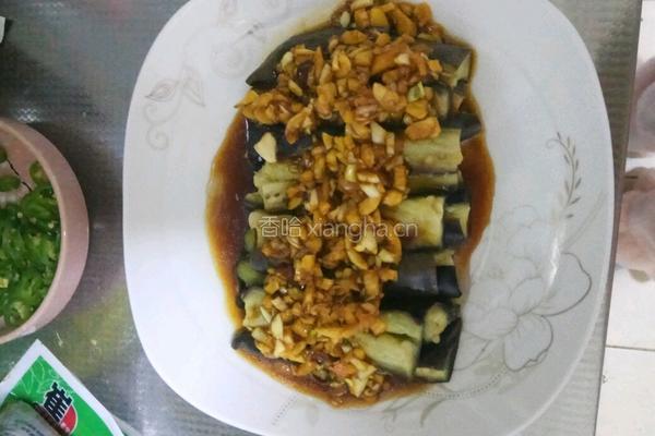 蒜泥拌茄条的做法图解6