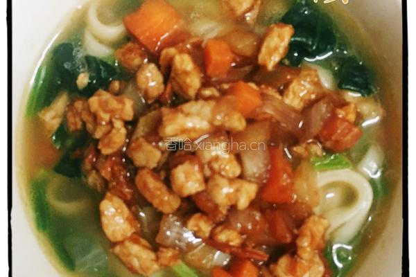 宝宝肉丁面的做法图解7