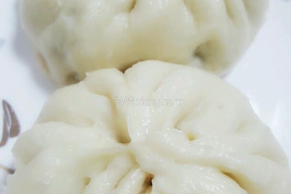韭菜肉蒸包的做法图解2