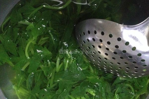 凉拌菠菜粉丝的做法图解4