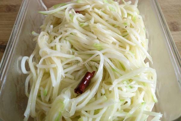 炝炒芥菜丝的做法图解7
